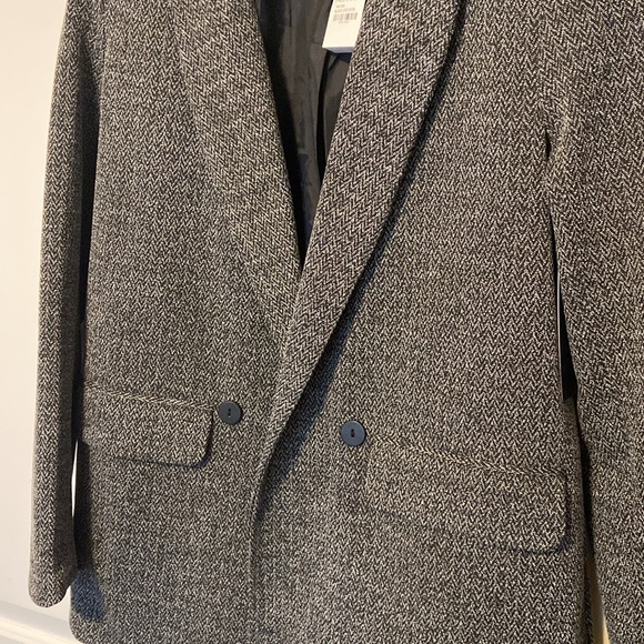 OVERSIZED DOUBLE BREASTED NOTCH COLLAR LONG SLEEVE SPORTCOAT - Picture 9 of 10